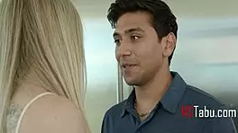 Suggestive therapy heats up with busty babe