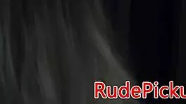 Pulled bound teen babe for outdoor cock ride