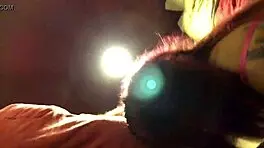 young ebony tempts with her deep gagging throat skills