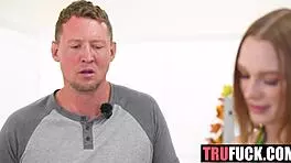 french pierced teen harley love teaches pie-eating on halloween