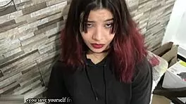 Latina stepsis craves hard doggystyle creampie