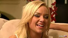 Blonde Alexis Monroe Cheats with Neighbor for Deepthroat Doggystyle Cumshot