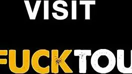 Petite Latina cutie chokes on massive cock in rough POV