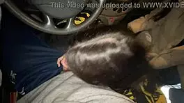 Double deepthroat blowjob on monster cocks while cruising in the van 🚗💦