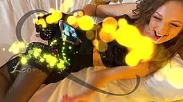 hot skinny brunette spits on cock massages balls gives steamy handjob