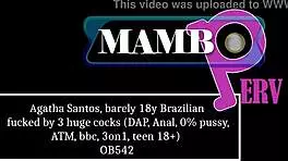Agatha Santos DAP anal by three huge BBCs ATM
