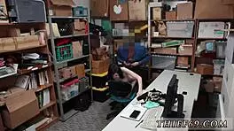 Police officer ravages emo shoplifter in uniform hardcore