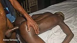 Slim Slut's Pussy Swallows Monster Cock Whole