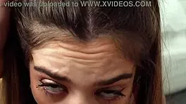 molly little sucks toes wildly while monster cock ravages her tight hole