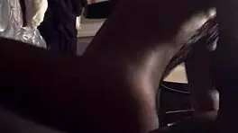 ebony amateur's juicy ass bent over monster bbc backshots