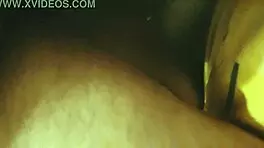 starting to slide into virgin friend's juicy bent ass