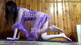 chinese teen alexandria's sexy solo gaping teases endless promos