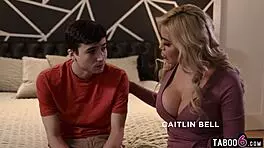 hey virgin guy, let big boobs milf caitlin bell guide your first time