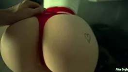 Extreme squirt from cute brunette teen soaks room in orgasmic bliss!