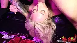 Petite Blonde Kathryn Mae Rides and Gets Face Fucked in VIP Room Teaser