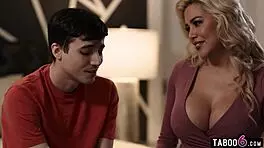 hey virgin guy, let big boobs milf caitlin bell guide your first time