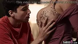 hey virgin guy, let big boobs milf caitlin bell guide your first time