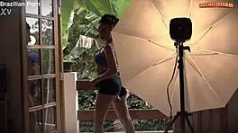 Luara Amaral Wet Shaved Pussy Teases Heels Photoshoot Boldly