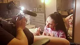 bts stunner black lynn deepthroats and swallows huge load!