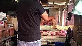 Behind scenes milf gets anal fucked while cuckold films her