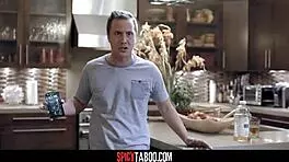 Cheating Husband Pounds Petite Blonde Babysitter in Hardcore Cowgirl Ride!