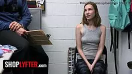 What if caught shoplifter babe trades tight asshole for freedom backstage?