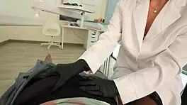 Suggestive Dentist Office Flirt with Doctor Riding Challenge