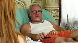 redhead teen babe takes intense pounding from older stud