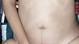 asian teen squirms in ecstasy cumming repeatedly her moans ignite wild desire on bedroom vibrator