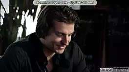 Horny Milf Flight Attendant Seduces Stranger for Bed-Shaking Quickie Fuck