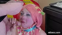 Nasty teen taken deep in asshole for hardcore bdsm ass to mouth deepthroat treatment