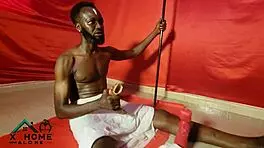 boyfriend fails her so she seeks gods aid, but native doctor bends over her wet white pussy doggystyle