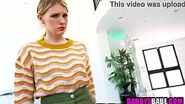 naughty young blonde gets spanked fingered and fucked pov style