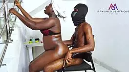 big ass maid gets deep creampie fucked by security in homemade action