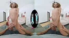 allie addison's petite frame quivers as her tight wet pussy clenches around the throbbing hard dick in doggystyle bliss