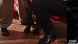 french babes laure sinclair matalana and lisa ann tease with big butts in steamy ebony blonde group play