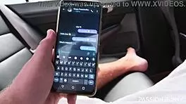 pretty petite neighbor sucks cock for outdoor car facial cumshot