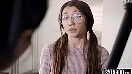 Nerdy Lesbian Teen Seduces And Fucks Milf's Girlfriend