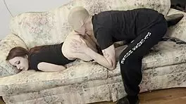 Monster cock pronebones skinny small tits babysitter to creampie bliss