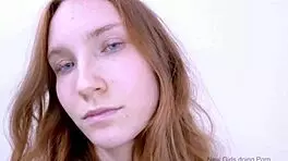 damn, this striking blonde model's sofa audition turns into a cum-swallowing pov pounding frenzy quick