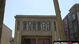 petite american blondie strips lingerie to flaunt big natural tits and pussy