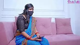 Heart pounding as i ride fan strong in saree cowgirl