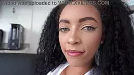 vitoria's slim ebony ass takes dap from 3 bbc monsters 😈