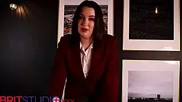 i can't stop staring at her stockings and feet in joi