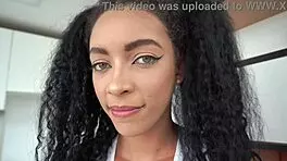 vitoria's slim ebony ass takes dap from 3 bbc monsters 😈