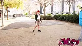 18-Year-Old Curvy Redhead Rides Fat Old Monster Cock Wildly