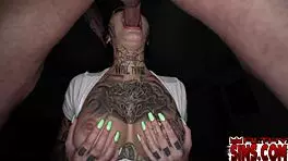 Thats genevieve's filthiest blowjob on tyler!