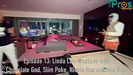 Hey, check out Linda Lan and Nicole Ray at Neptune's Ballers party with monster BBC action.