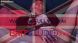 blonde college student teases in uniform and lingerie