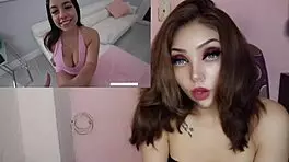 Hot latina with big natural tits orgasms hard